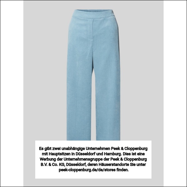 Someday Eisblau Stoffhose Mit Elastischem Bund Modell 'Cevil'