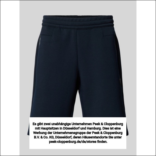 Ea7 Emporio Armani Herren Dunkelblau Shorts Mit Elastischem Bund