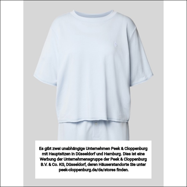 Polo Ralph Lauren Damen Hellblau Regular Fit Pyjama Aus Baumwoll-Mix